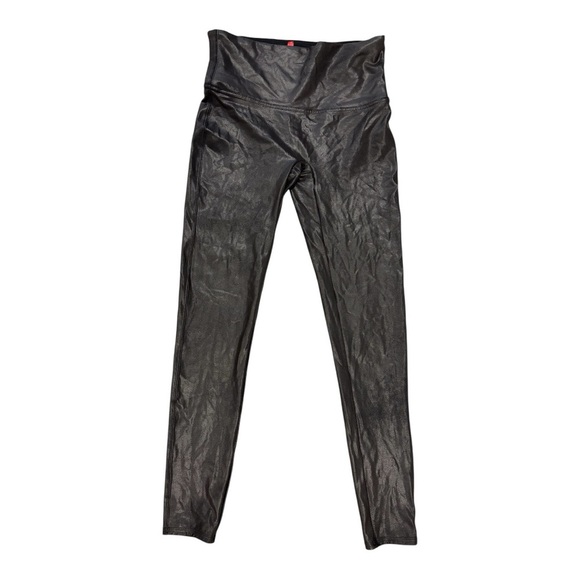 Spanx Black Faux Leather Leggings Women’s Large - Picture 4 of 8